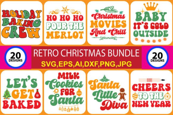 Download Retro Christmas Bundle Vol.6 - Premium Bundle