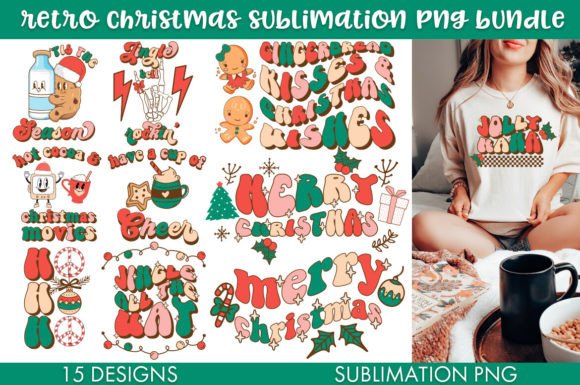 Download Retro Christmas Bundle PNG Sublimation - Premium Resources